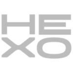 This is the logo for HEXO, a Canadian-owned adult-use and recreational cannabis licensed producer.